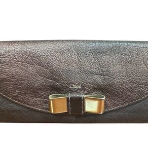 Chloe Lily Wallet Bronze and Brown